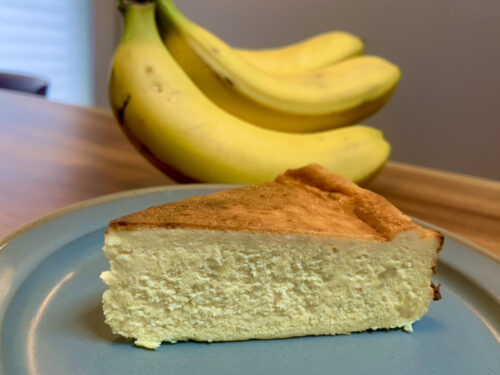 バナナのバスクチーズケーキ